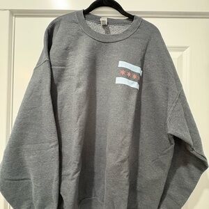 Gildan Chicago Flag Crewneck Sweatshirt